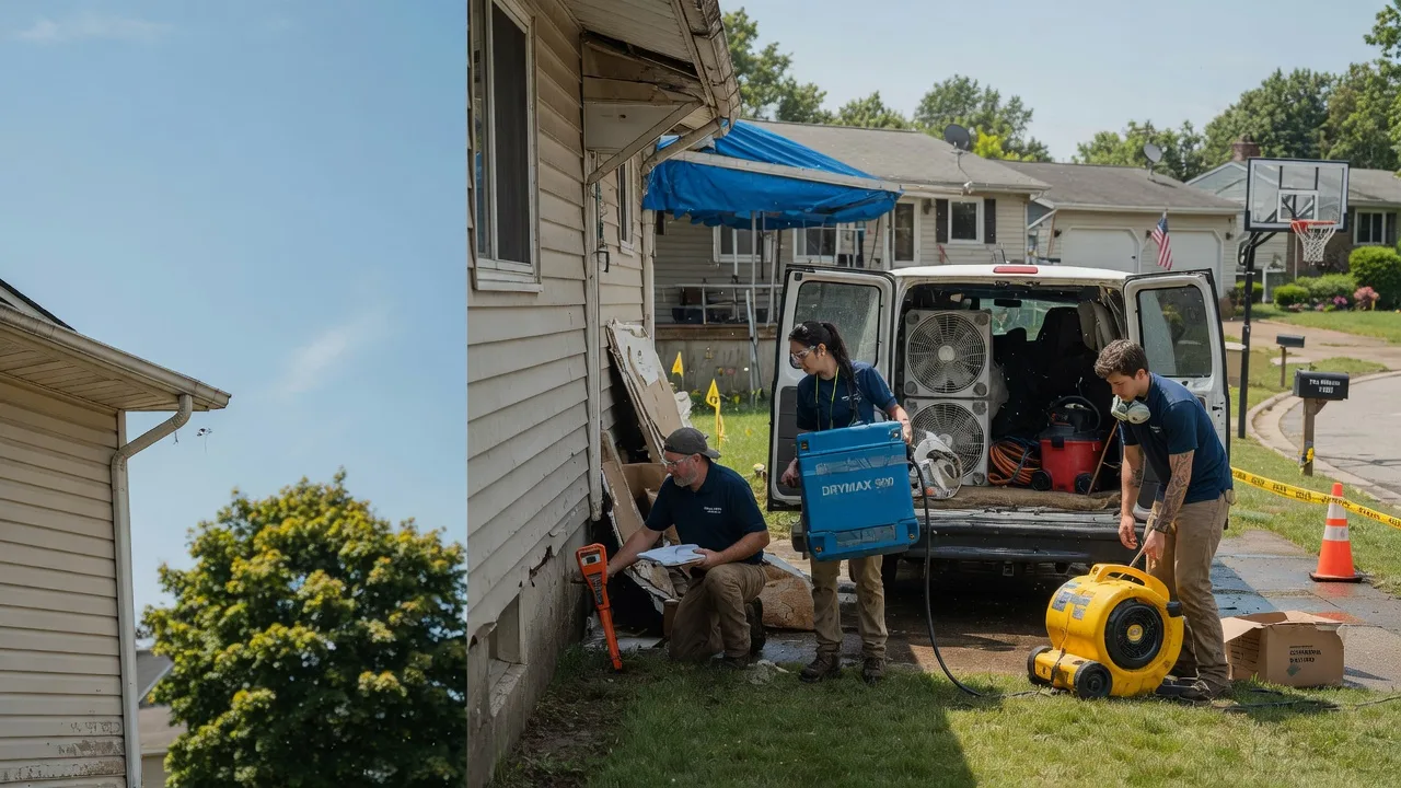 Ceiling Leak Cleanup in Windsor, OH near me